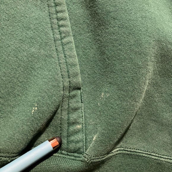 90s Adidas faded and distressed made in USA green hoodie sweater men’s XL VTG. - Picture 8 of 16